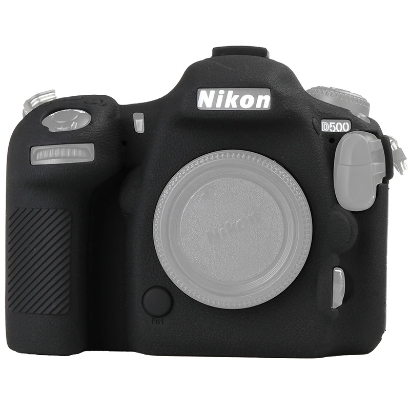 

for Nikon D500 Camera Protective Body Case Skin Soft Silicone Litchi Texture Cover for Nikon D500 Camera Bag Protector Covers