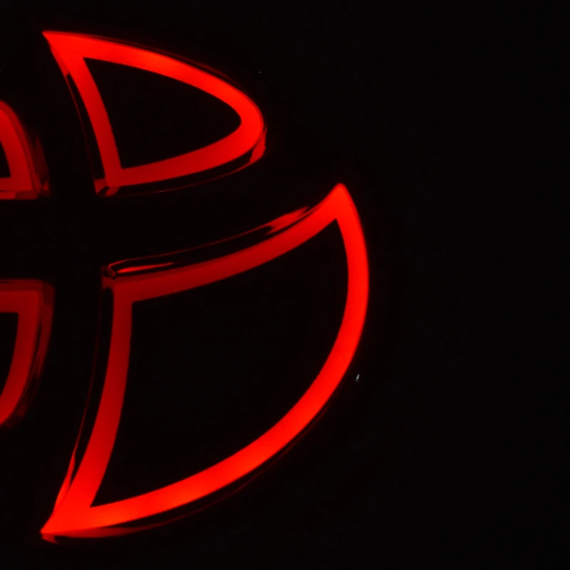 

Car led light rim glow Emblem Red/blue/white car logo for Toyota Hiace Landcruiser Alrhard EZ Reiz Vigo Prado Corolla Highlander