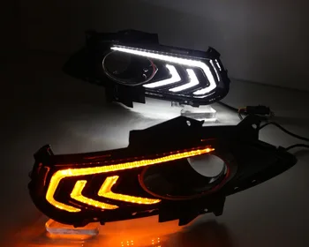 

Tuning Auto Parts For 2013-15 Ford New Mondeo two-way three-color LED Daytime running lights Fog light modification
