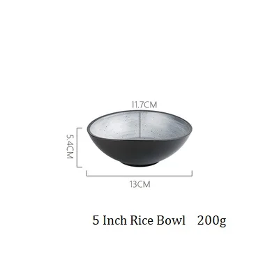 NIMITIME в скандинавском стиле керамическая посуда миска для риса миска для лапши тарелка блюдо в стиле вестерн Бытовая Посуда - Цвет: 5 Inch Bowl