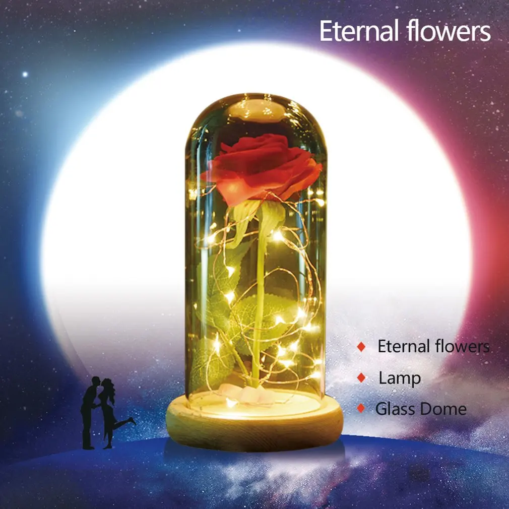 

2018 New Romantic Rose Flower Bottle Lamp String Light for Wedding Party Home Decor Gife Birthday Festival Drop Shipping Sale