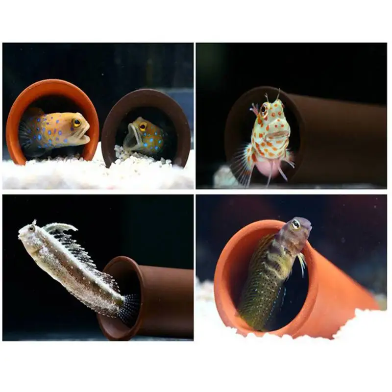 

Aquarium Environment-friendly Ceramic Rock Cave Shelter Hiding Spots Fish Tank Decor Ornament For Fish