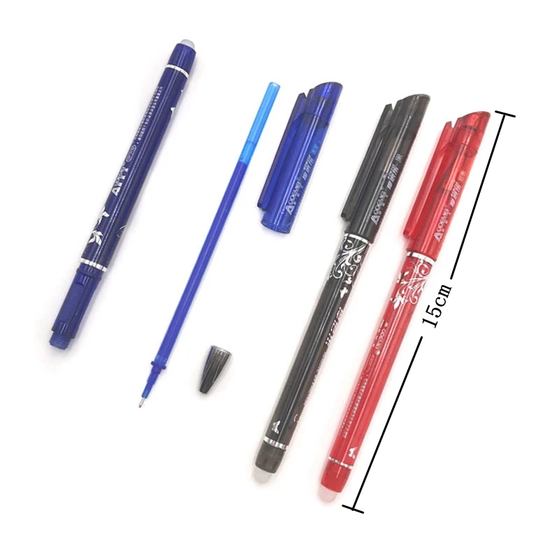 1 шт. стираемая ручка синий/черный/темно-синий/красный стираемая ручка канцелярские принадлежности студенческий экзамен запасных