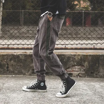 

Spring Winter Corduroy Trousers Men Patchwork Hip Hop men Trousers Casual Warm Jogger Baggy Pants Men Sarouel Homme