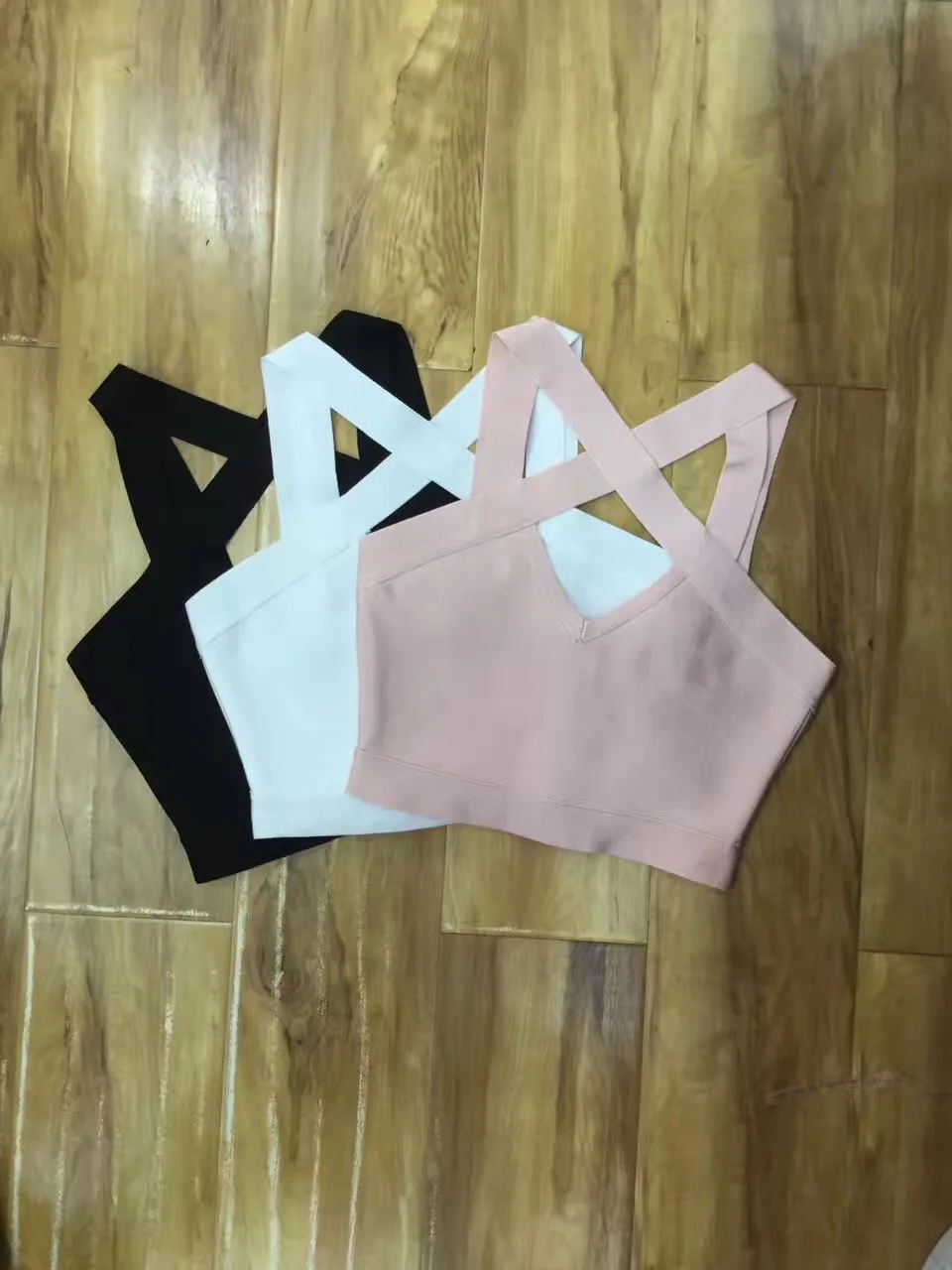 Женский эластичный Топ из вискозы с V образным вырезом|crop bandage top|bandage toptop black |