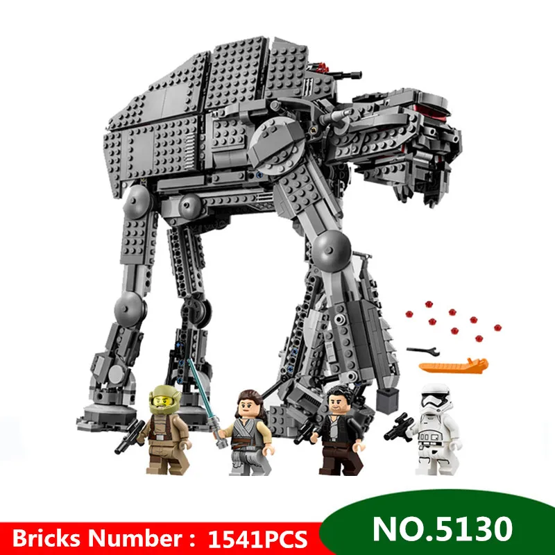 

1541pcs Diy Building Blocks Star Wars Series Toy First Order Heavy Assault Walker Model Toys For Children kids gift