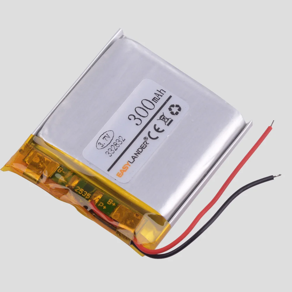 332832 3 7 V 300MAH литий полимерный аккумулятор MP4 GPS MP3 плеер DVR рекордер радио освещение