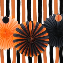 orangeblack halloween decoration kit halloween paper pinwheels crepe paper curtains streamer backdrop halloween party decor - Halloween Decorations Paper orangeblack halloween decoration kit halloween paper pinwheels crepe paper curtains streamer backdrop halloween party decor - Halloween Decorations Paper