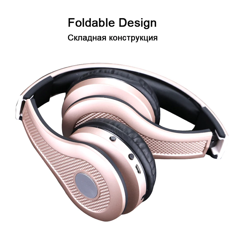 Модные беспроводные наушники металлического цвета с поддержкой FM TF карты Bluetooth 5,0 стерео гарнитуры MP3 Hifi наушники с микрофоном для телефонов