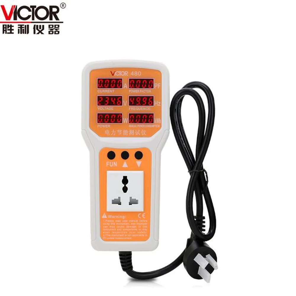

VICTOR VC480 Power Conservation Monitor Power Consumption Meter