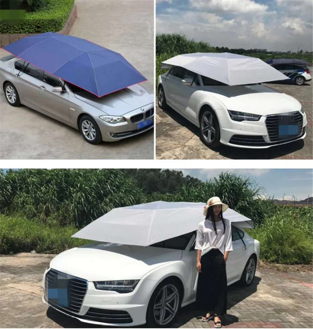 The latest Fully Automatic Car Tent Movable Sun Shade Umbrella Dust-proof Awning Sun-proof Car Umbrella with Remote Control