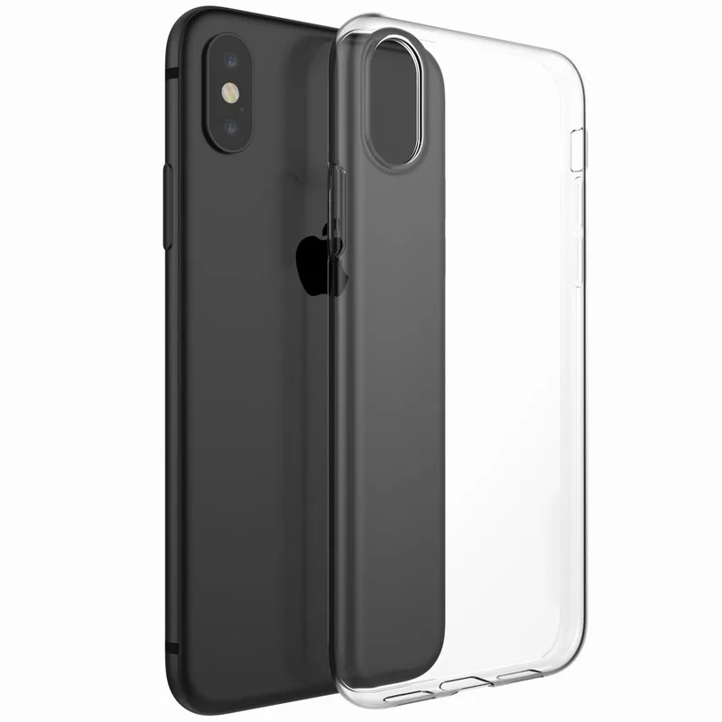 Portefeuille 10PCS For iPhone X Case TPU Rubber Silicone Case Cover For Apple iPhone 8 Plus 7 6 S 6S 5 5S SE 5C 4 4S Accessories (6)