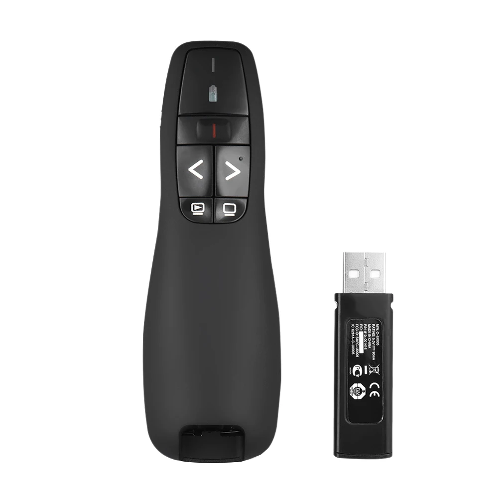 2.4Ghz USB Wireless Presenter Red Laser Pointer PPT Remote Control for