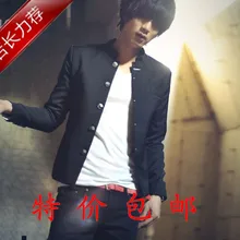 Весенний мужской блейзер школьная форма блейзер тонкий стоячий воротник китайская туника костюм