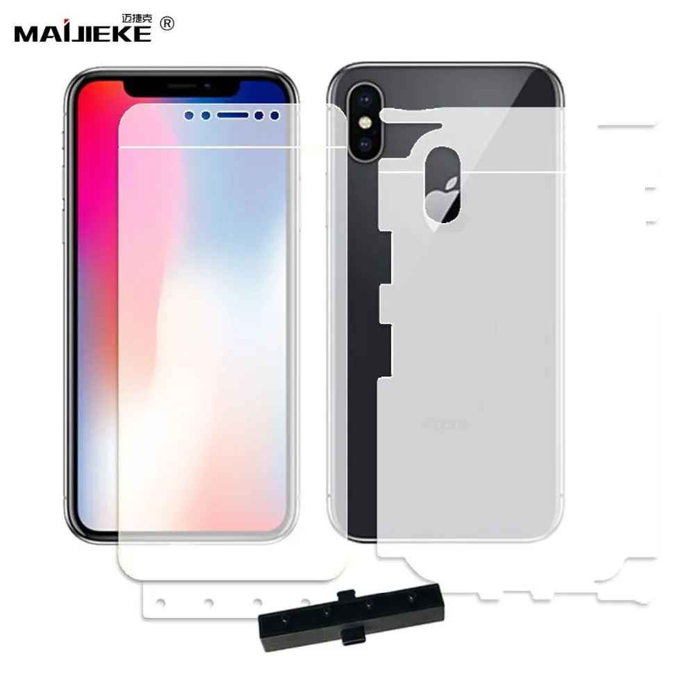 2 шт. Мягкая матовая передняя и задняя Гидрогелевая пленка для iPhone 11 pro max X Xs max XR 8 7 6s 6 plus полное покрытие наноэкранная защитная пленка