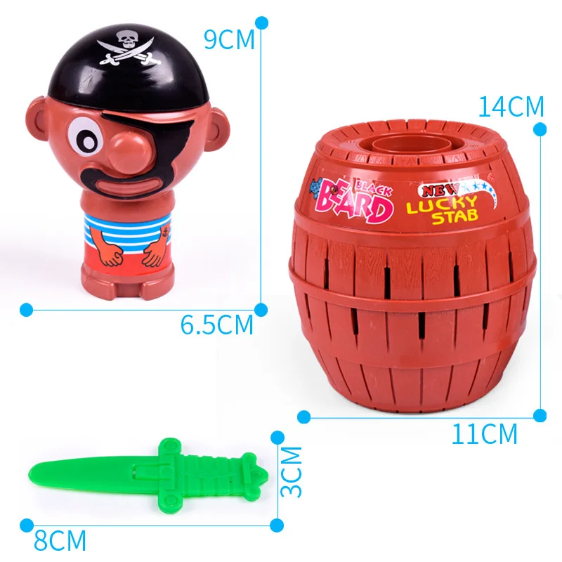 Tricky Pirate Barrel Funny Lucky Game for Kids and adults Lucky Stab Pop Up  Toys Intellectual Game For Kids
