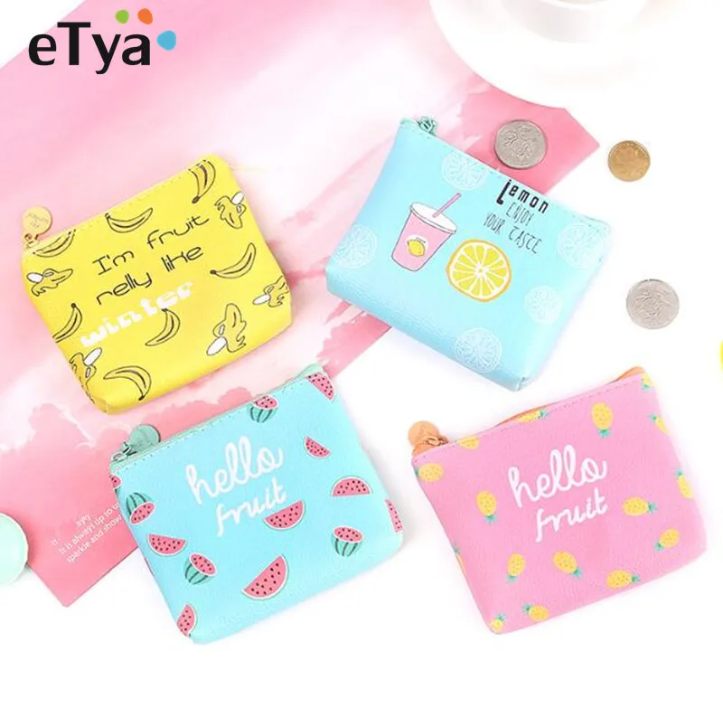 ETya/милый женский маленький кошелек с рисунком из мультфильма для девочек женская