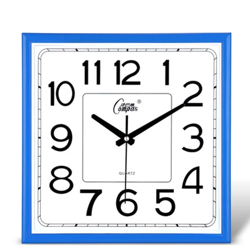 Современный дизайн большие 3d квадратные настенные часы бесшумные кухонные скандинавские Pow патрульные часы догадка женские Relogio Parede домашний декор WZH389 - Цвет: Style B