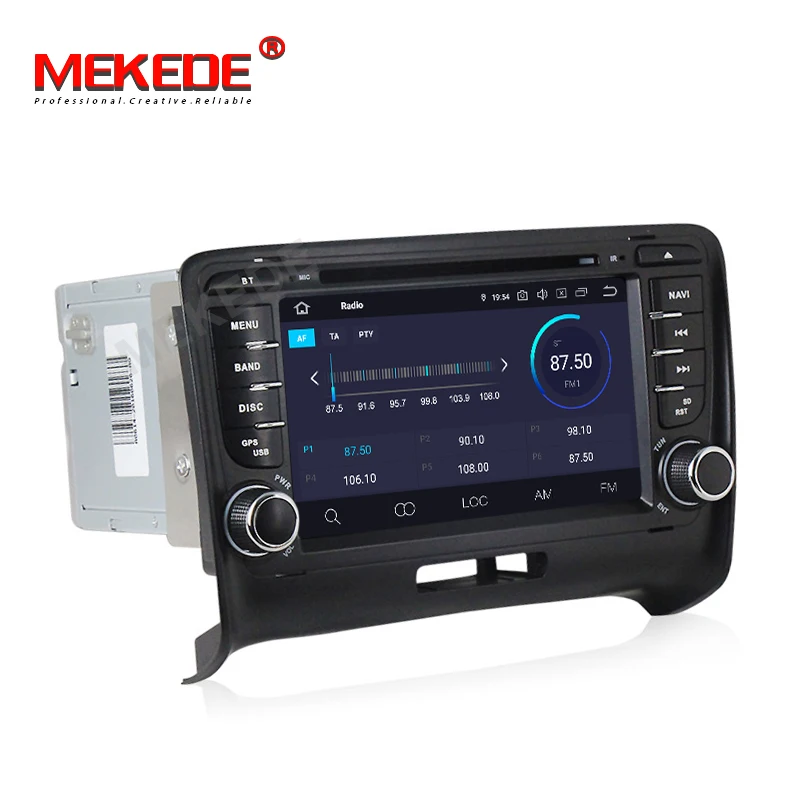 Discount MEKEDE IPS 2 din Android 9.0 Car dvd player radio Stereo GPS Navigation For Audi TT MK2 2006-2012 auto radio Head unit FM 4