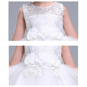 Image 5 - Dziewczyna letnia sukienka biała księżniczka 3 14 lat dziewczyna party sukienka fille dzieci marki vestidos suknie balowe