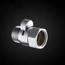 Прочная латунная Хромированная душевая головка быстрое переключение через запорный шланг дроссель потока клапан аксессуар для ванной комнаты