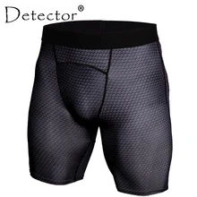 Детектор мужские компрессионные беговые фитнес беговые колготки короткие эластичные быстросохнущие с принтом для спортзала атлетики Активные тренировки мужские Леггинсы