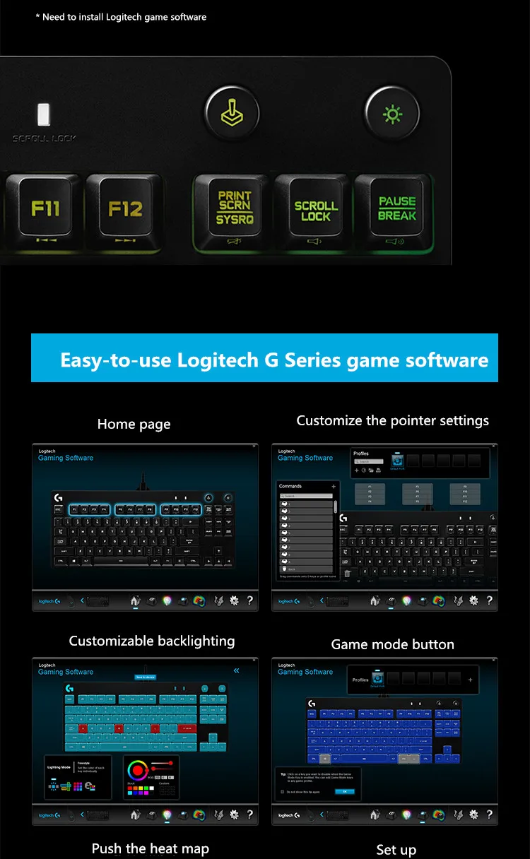 Игровая клавиатура logitech G Pro-работа с командой eSports