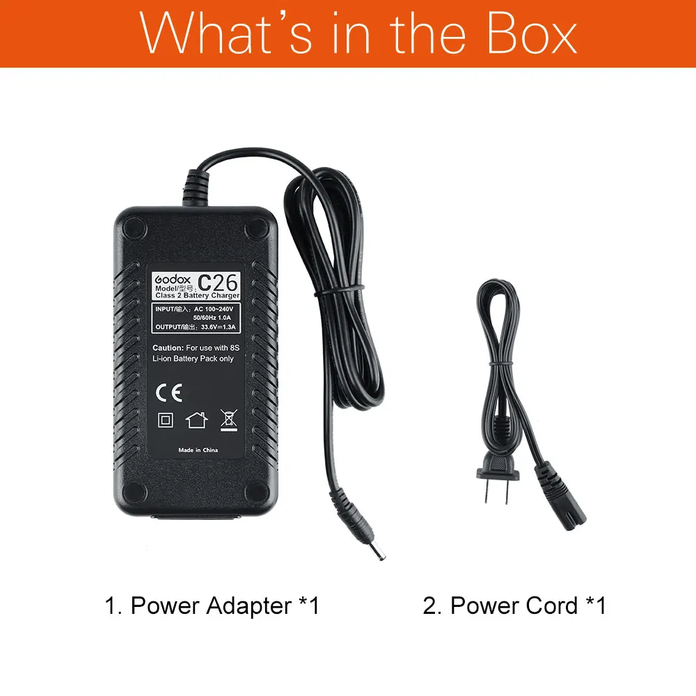 

GODOX AD600Pro C26 Charger WB26 Dedicated Battery Charger For Godox AD600Pro Outdoor Flash Accessories