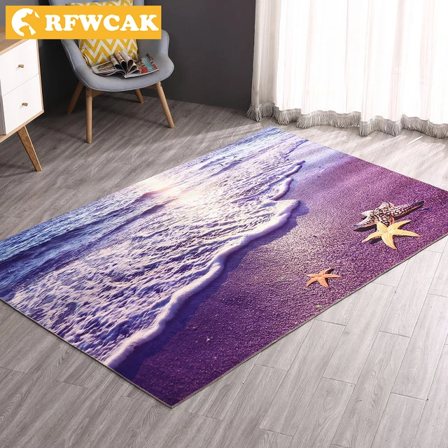 RFWCAK 4 Size Chinese Style Livingromm Kitchen Non slip Absorbent Floor