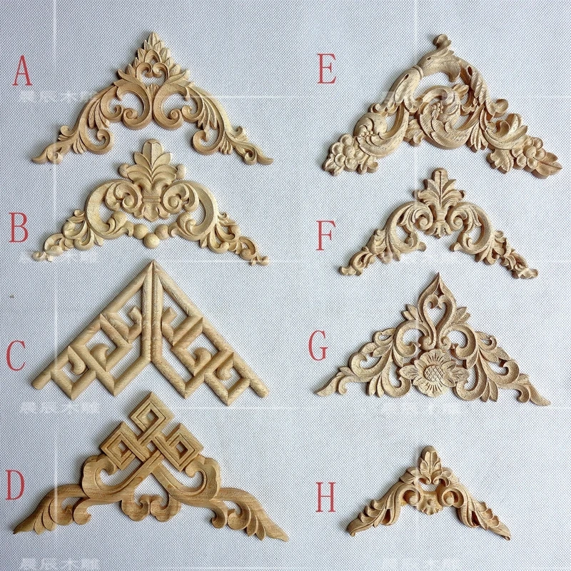Европейский угол цветок деревянные резные угловой цветочное оформление двери и Украшение стола (A133)