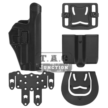 

Tactical Serpa Level 2 Auto Lock Duty Right Hand Pistol Holster w/ MOLLE Platform & Magazine Pouch for Sig Sauer P226 P229