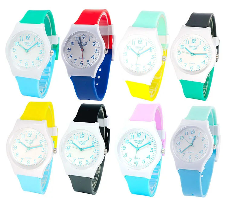 

WILLIS brand Sports Children Watches Kids Silicone Quartz Cute Watch For Boy Girl waterproof Swimming Wristwatch 2017 Hot Sell