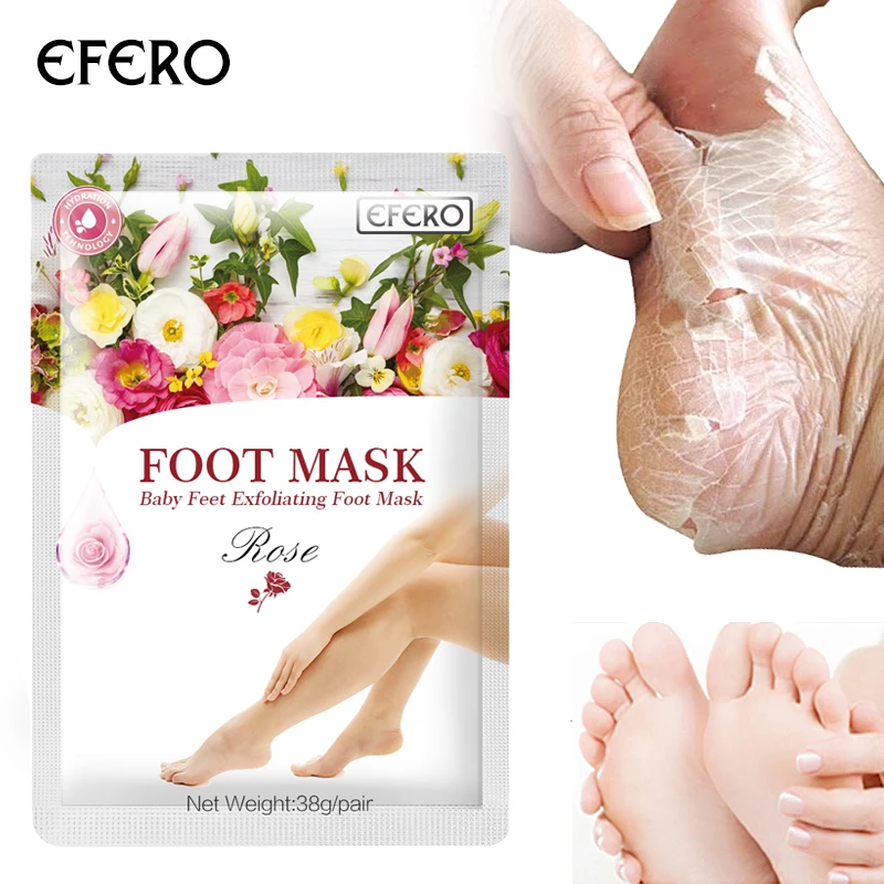 EFERO отшелушивающие Детские маски для ног, маска для ног, носки для педикюра, для спа-удаления омертвевшей кожи, для женщин и мужчин, уход за кожей, 1 пара = 2 шт