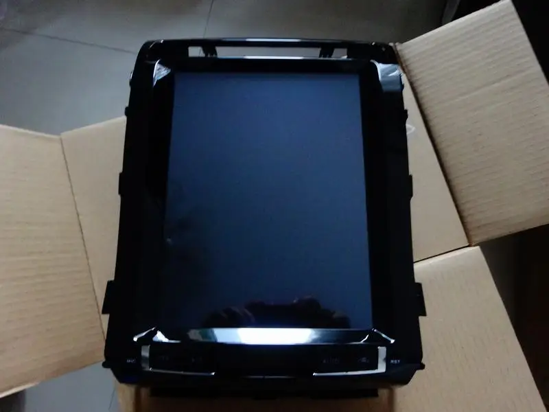 Cheap 12.1" Tesla Android  Fit TOYOTA LAND CRUISER LC200 2008-2010 2011 2012 2013 2014 2015 Car DVD Player Navigation GPS Radio 1