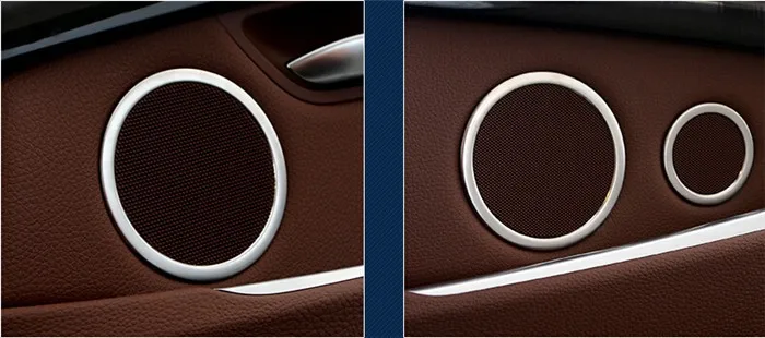 Декоративная рамка для автомобильной двери стерео громкоговорителя из нержавеющей стали 6 шт. для BMW X5 X6 E70 E71 2008-14 аксессуары для интерьера