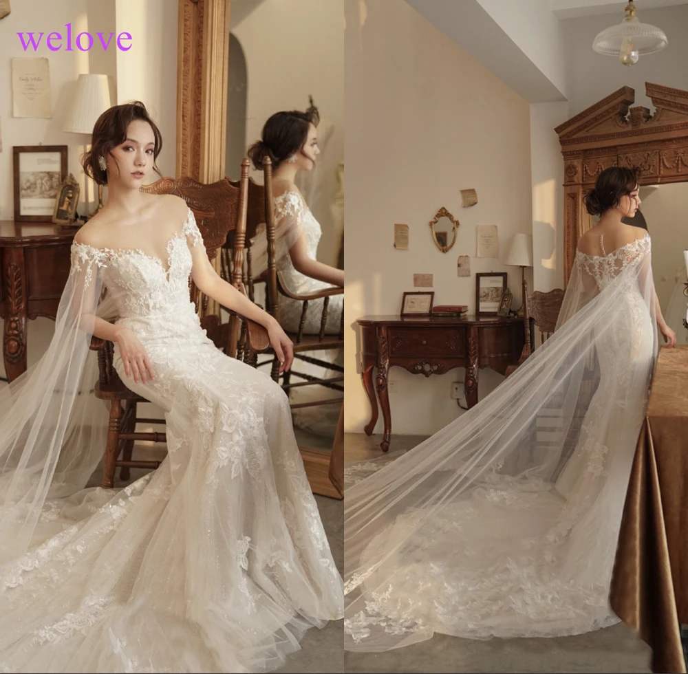 Robe de mariee New arrival 2019 Summer Beach Wedding Dress with Straps White Open Back Mermaid Wedding Dresses Vestige De Noiva Robe de mariee New arrival 2019 Summer Beach Wedding Dress with Straps White Open Back Mermaid Wedding Dresses Vestige De Noiva