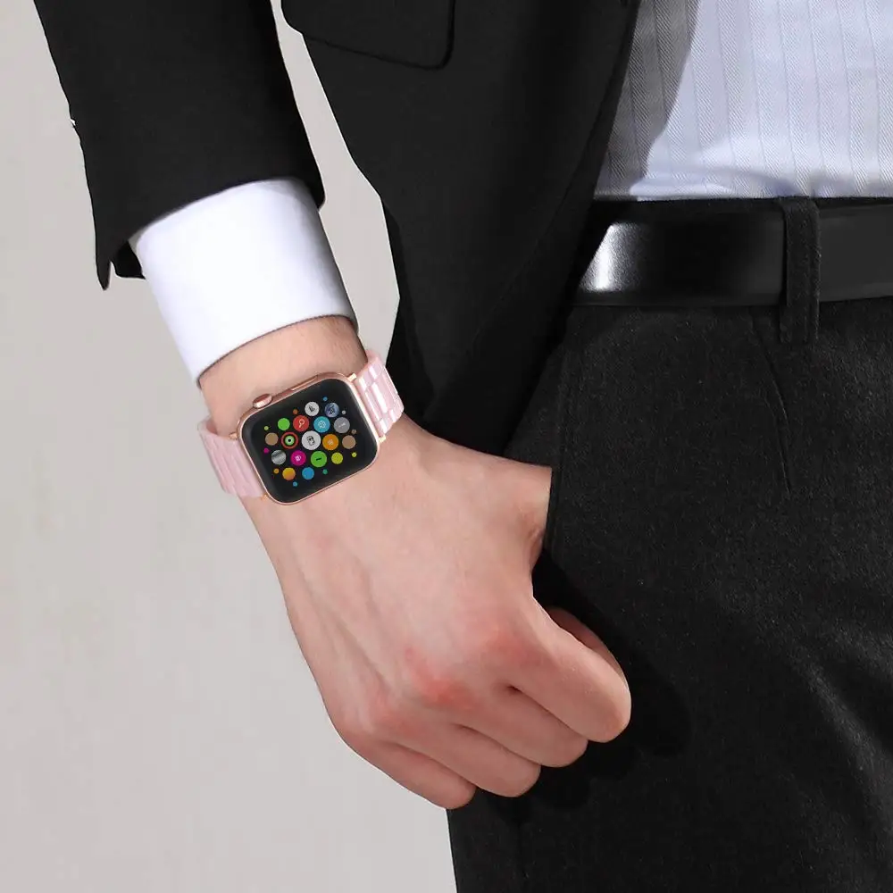 Ремешок резиновый спортивный для iWatch Apple Watch 38 мм 40 42 44 Series 1 2 3 4 5 6 SE|Ремешки часов| |