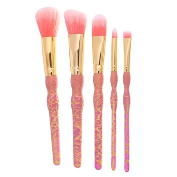 

5Pcs/set Gourd-shaped Professional Cosmetic High Quality Makeup Brush Set Soft Synthetic Hair Basic Pro Make Up Brushes