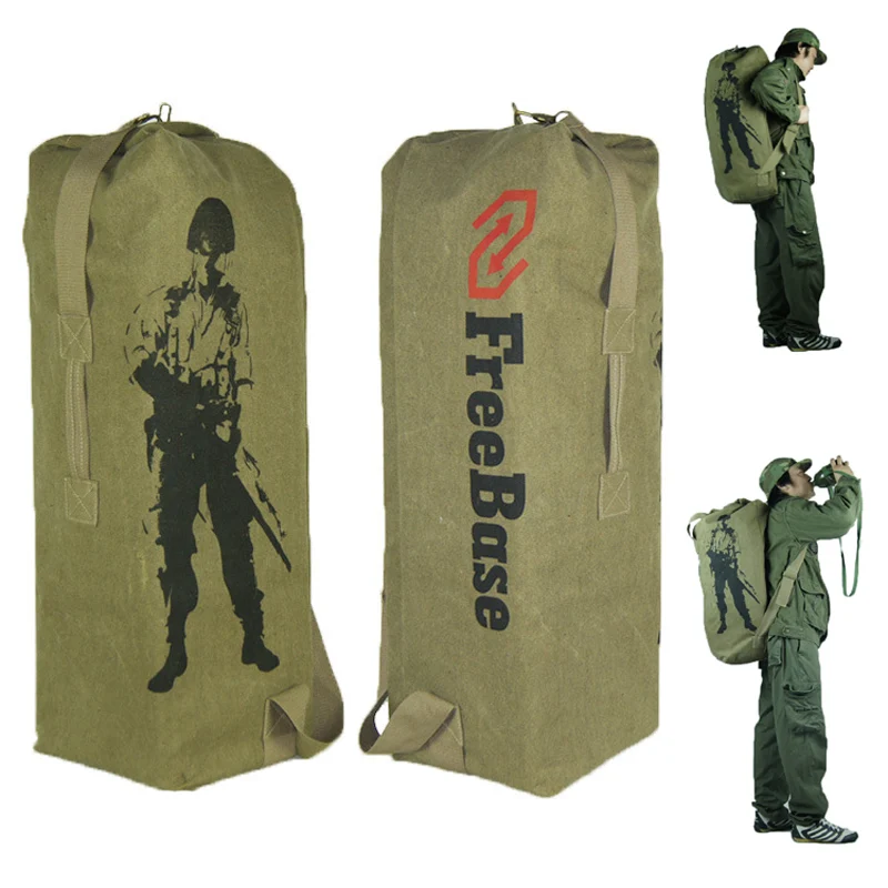 

Fengtu Large Hiking Backpacks For Men Women Canvas Treking Softback Travel Handbag Sports Bags Multiple Outdoor Shoulder Bag