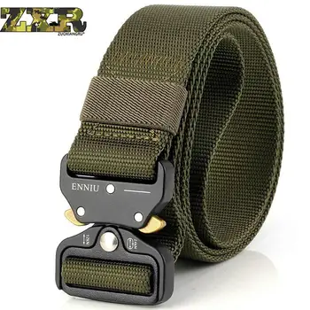 

Military Equipment Knock Off Army Belt Men's Heavy Duty US Soldier Combat Tactical Belts Sturdy 100% Nylon Waistband 3.8cm