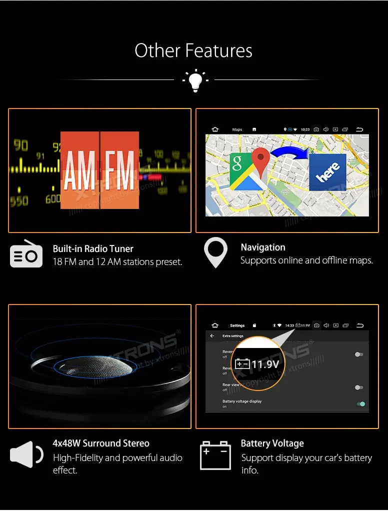 Top 7" Android 8.0 Oreo OS Car DVD Multimedia Navigation GPS Radio for Ford Focus 2005-2007 & C-Max 2005-2007 & Connect 2007-2009 24