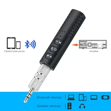 Беспроводной Bluetooth приемник 3,5 мм стерео Bluetooth аудио Музыка приемник адаптер для динамика автомобиля Aux Hands Free Kit