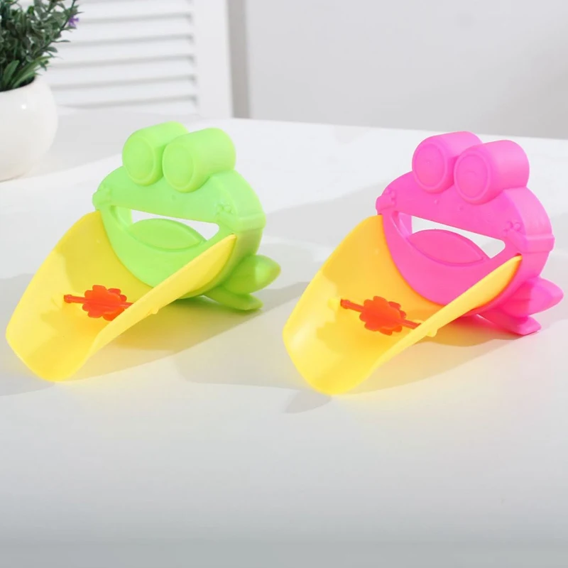 

1 Pc Cute Faucet Extension Extender For Kids Baby Hands Wash Bathroom Cartoon Frog Design Tap Extender