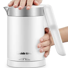 600 мл небольшой емкости портативный складной путешествия из нержавеющей стали электрический чайник автоматическое отключение двойного слоя анти-обжиг