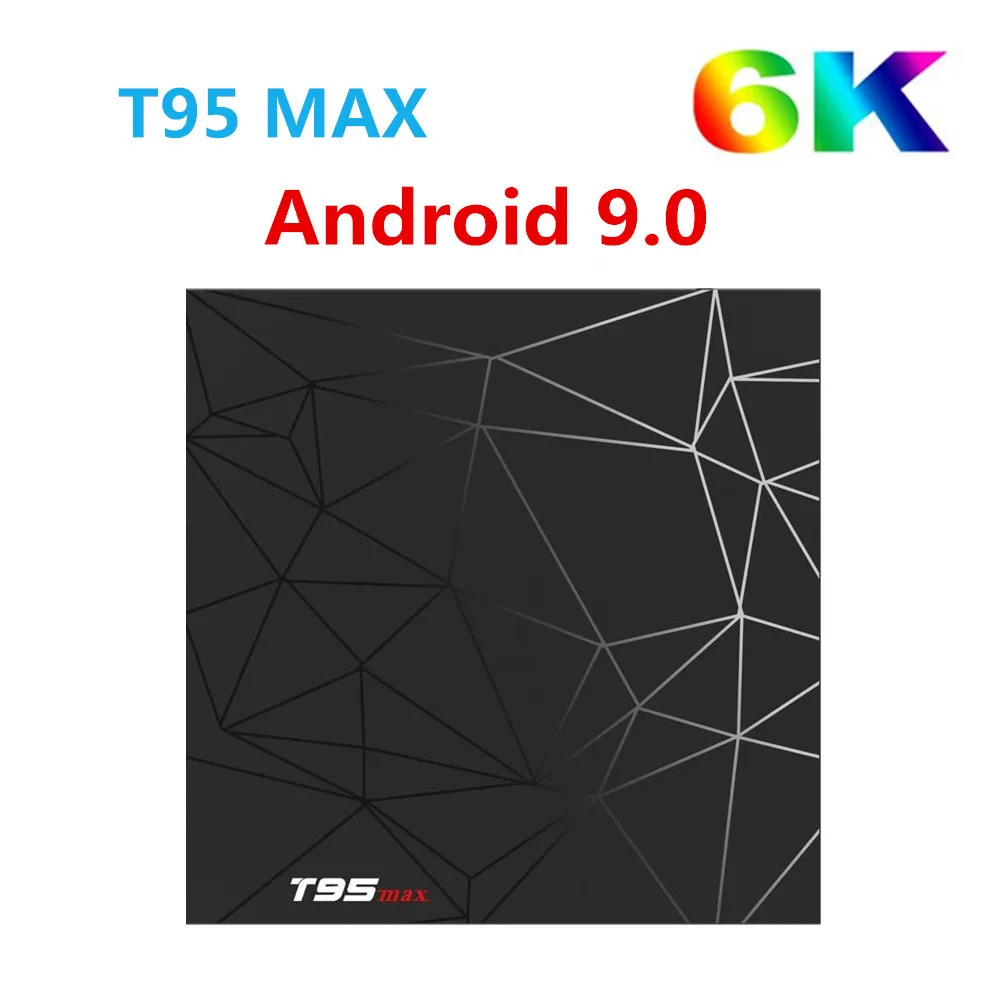 

T95 MAX Android 9.0 TV Box 4GB 32GB 64GB Smart Set top box H6 H.265 4K Google Player Store Netflix media player PK T95Q S905X2