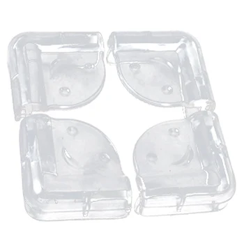 

4 pieces Corner protection, soft plastic, clear