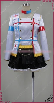 

THE IDOLM@STER2 Hibiki Ganaha Ami Futami Miki Hoshii Cosplay Costume Uniform Shirt+Skirt+Neck+Headdress+Socks+Shoes Cover