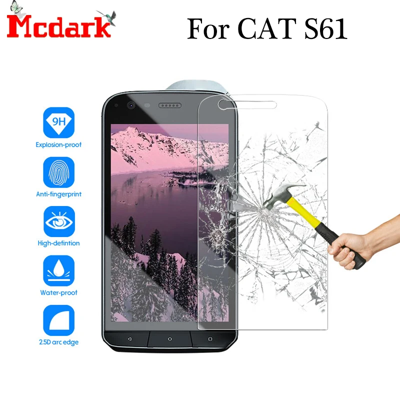 Mcdark 2.5D 9H закаленное стекло для CAT S61 защита экрана 5 2 дюймов Закаленное Защитная