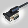 Cable VGA de 15 pines para Monitor HDTV, diseño de codo con ángulo lateral izquierda en dirección, 3 + 6, 1,5 m, 3m, 5m, 10m, 90 grados ► Foto 2/5