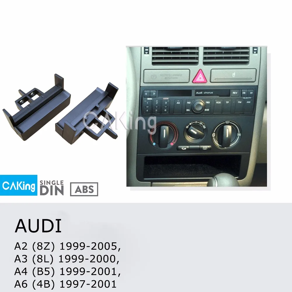 Одиночная Din Автомобильная панель радио для Audi A4(B5) 1999-2001; A6(4B) 1997-2001 Dash Kit установка переходная пластина крышка ободок консоль